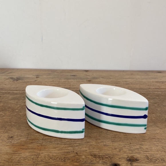 Gmundner Keramik Traunsee Tealight Holders - Set of 2 - Picture 4 of 9